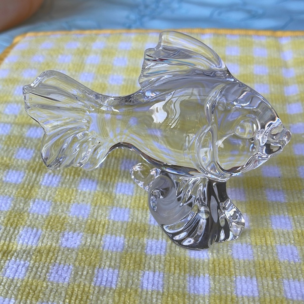 Crystal fish 4.5” length 3.5” tall